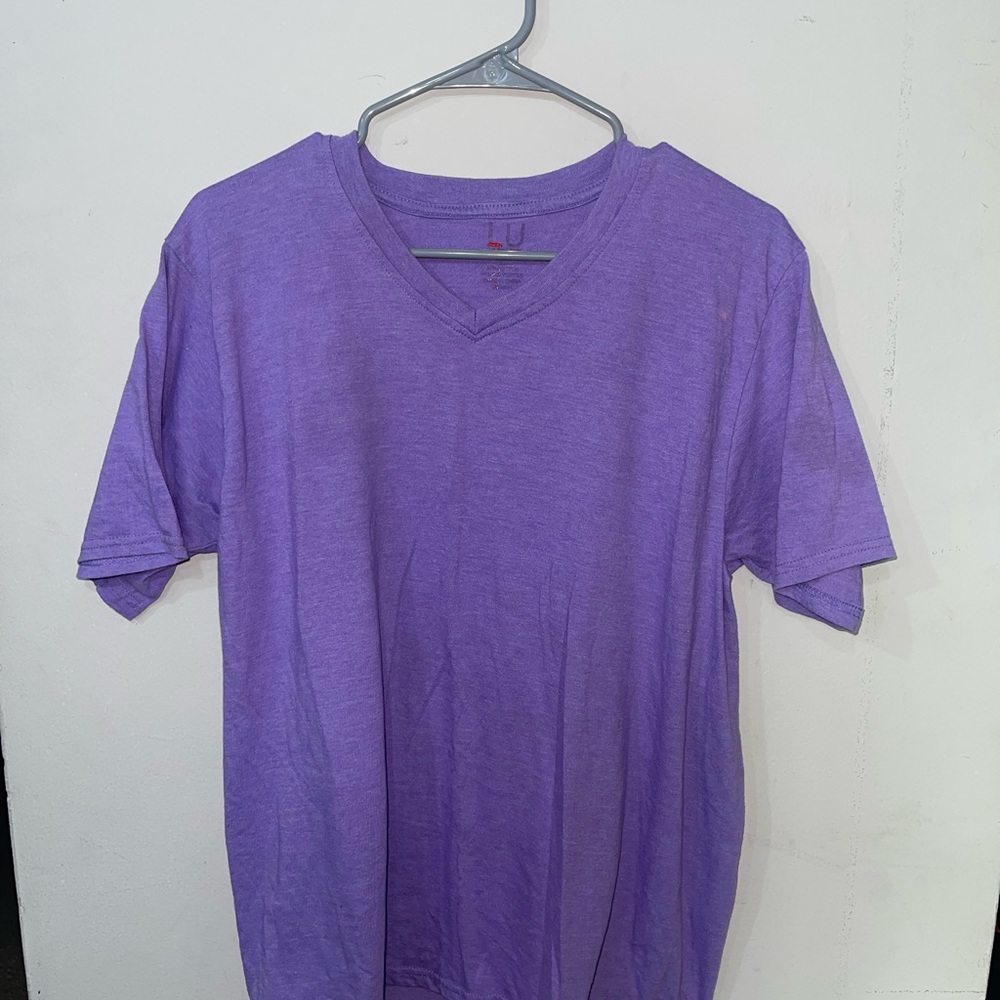 Purple V-Neck Tee